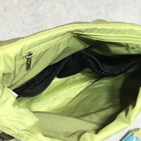 Ju Ju Be Diaper Bag Changing Pad Crossbody Strap Green Blue Marvelous Mums - Picture 8 of 14